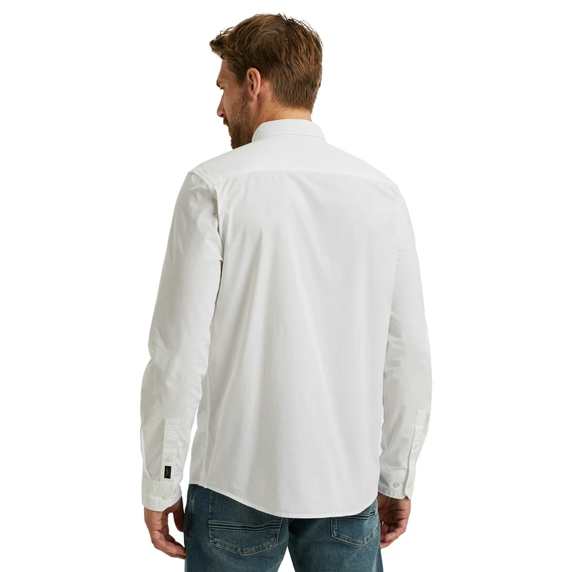 PME Legend Heren Overhemd Psi000044 WIT DESSIN
