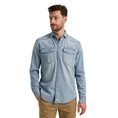 PME Legend Heren Overhemd Psi2411252 Mid blue denim
