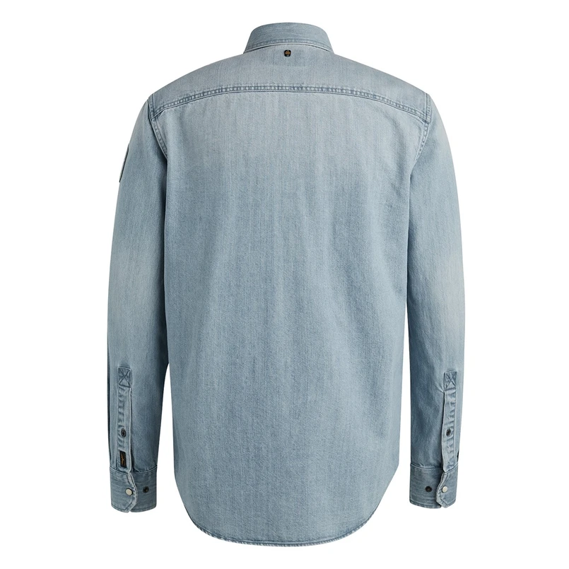 PME Legend Heren Overhemd Psi2411252 Mid blue denim