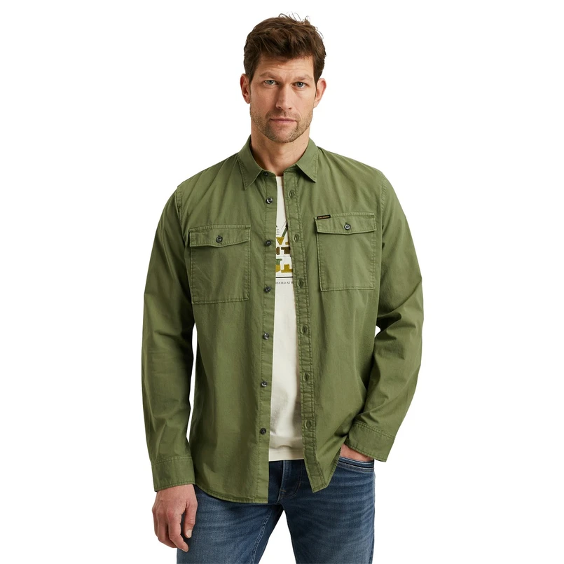 PME Legend Heren Overhemd Psi2502204 Groen