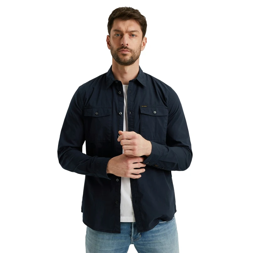 PME Legend Heren Overhemd Psi2502204 Navy