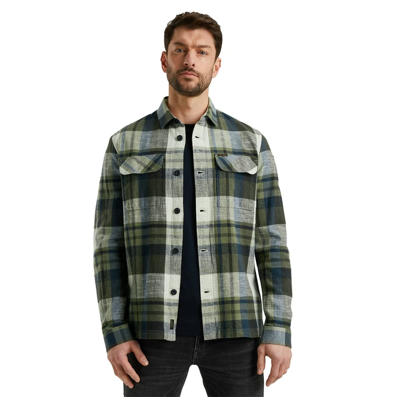 PME Legend Heren Overhemd Psi2502210 Groen