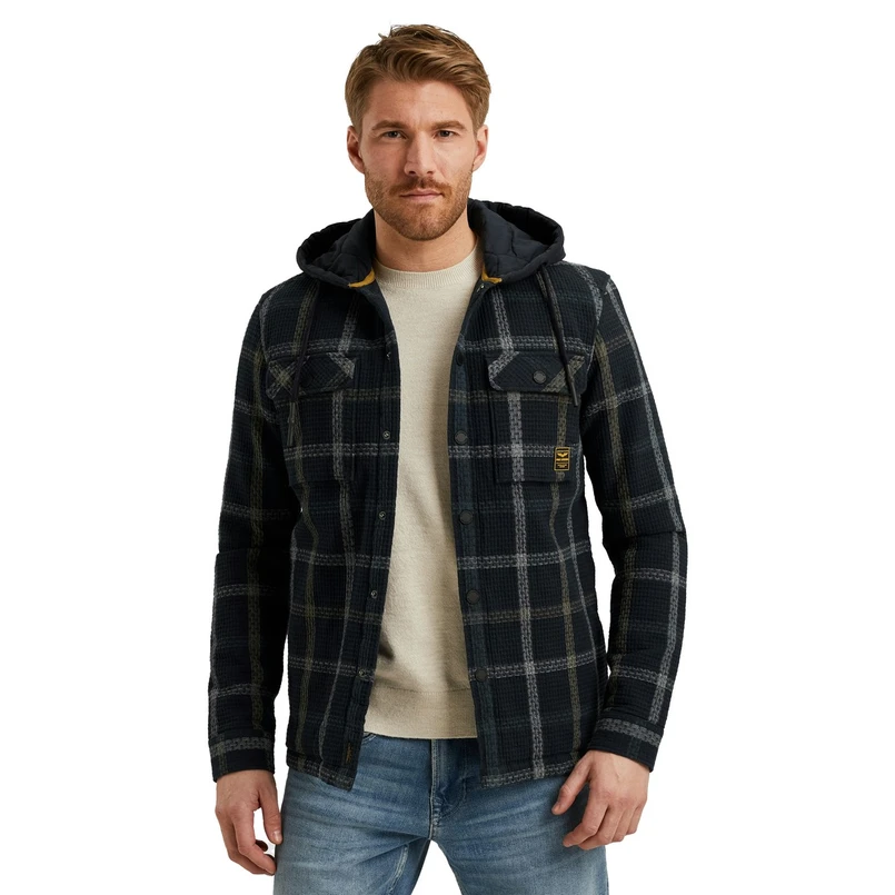 PME Legend Heren Overhemd Psi2508225 Navy