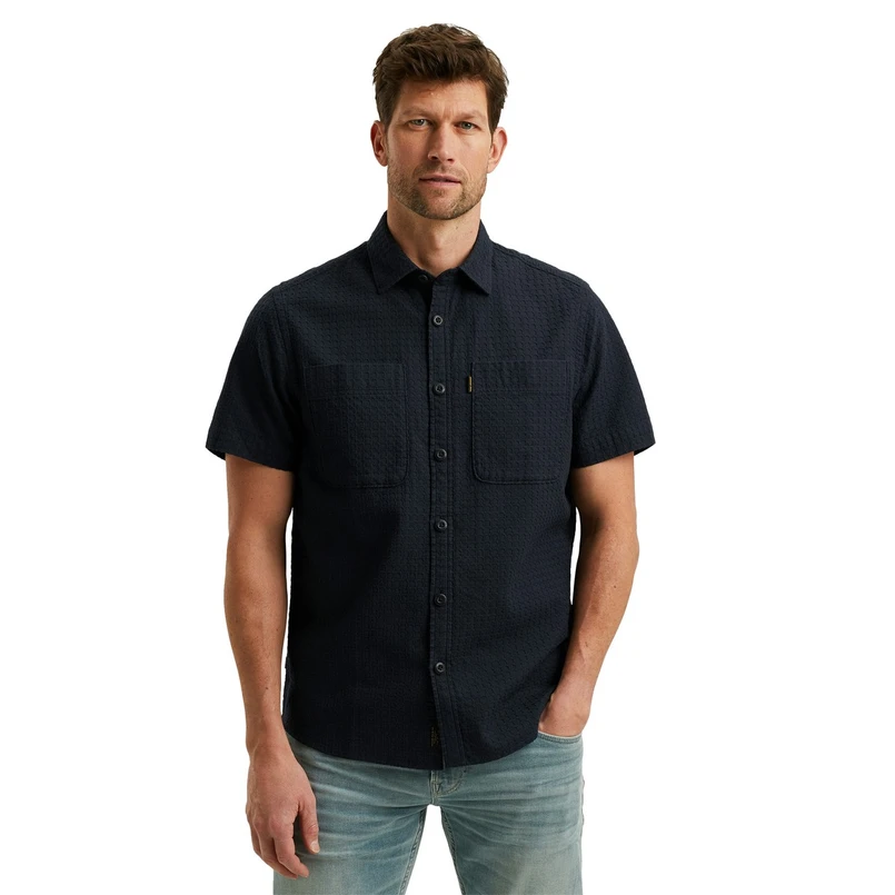 PME Legend Heren Overhemd Psis2503236 Navy