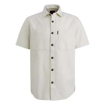PME Legend Heren Overhemd Psis2503236 OFF-WHITE