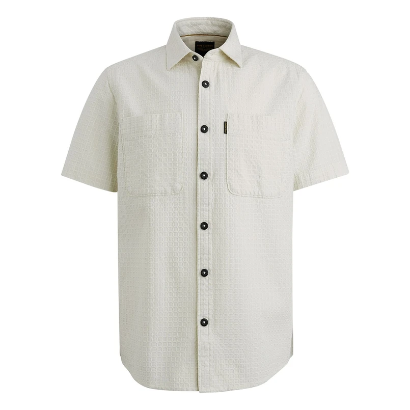PME Legend Heren Overhemd Psis2503236 OFF-WHITE