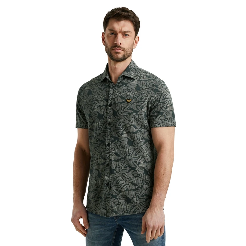 PME Legend Heren Overhemd Psis2503238 Groen