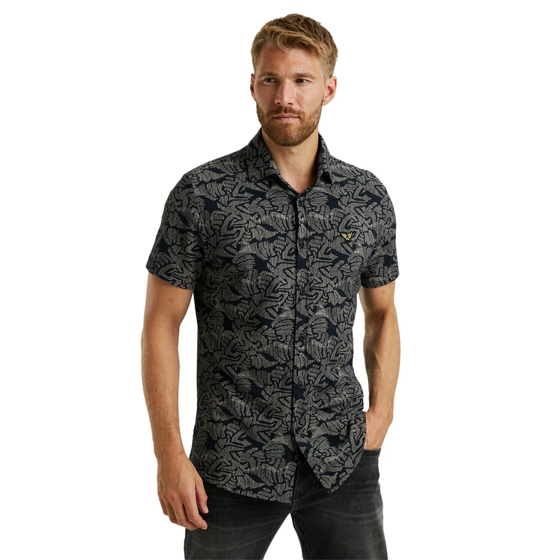 PME Legend Heren Overhemd Psis2503238 Navy