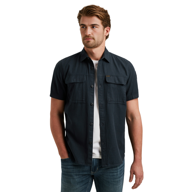 PME Legend Heren Overhemd Psis2503242 Navy