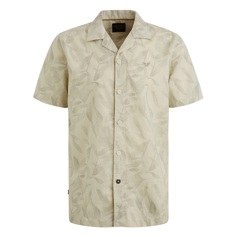 PME Legend Heren Overhemd Psis2504202 OFF-WHITE