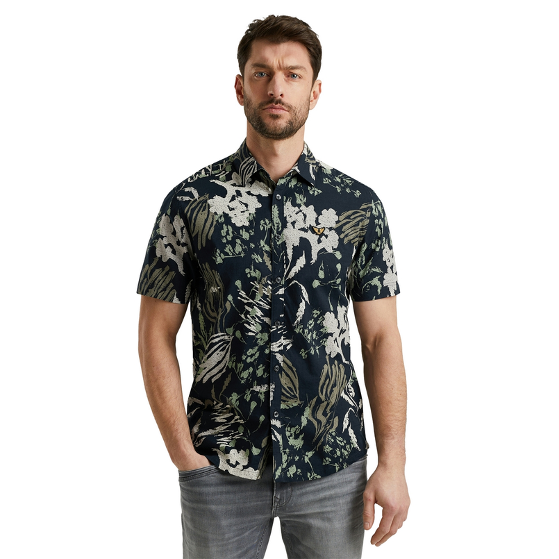 PME Legend Heren Overhemd Psis2504204 Navy