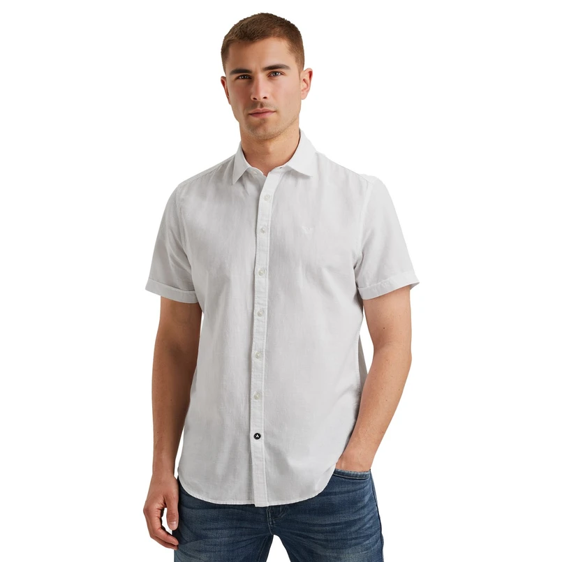 PME Legend Heren Overhemd Psis2504208 WIT DESSIN