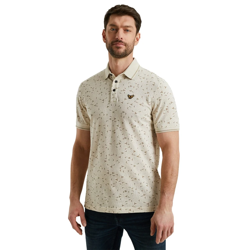 PME Legend Heren Polo Ppss2502852 Ecru