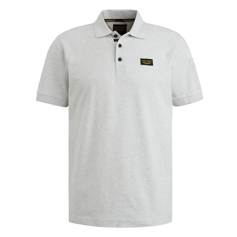 PME Legend Heren Polo Ppss2502899 Grijs dessin
