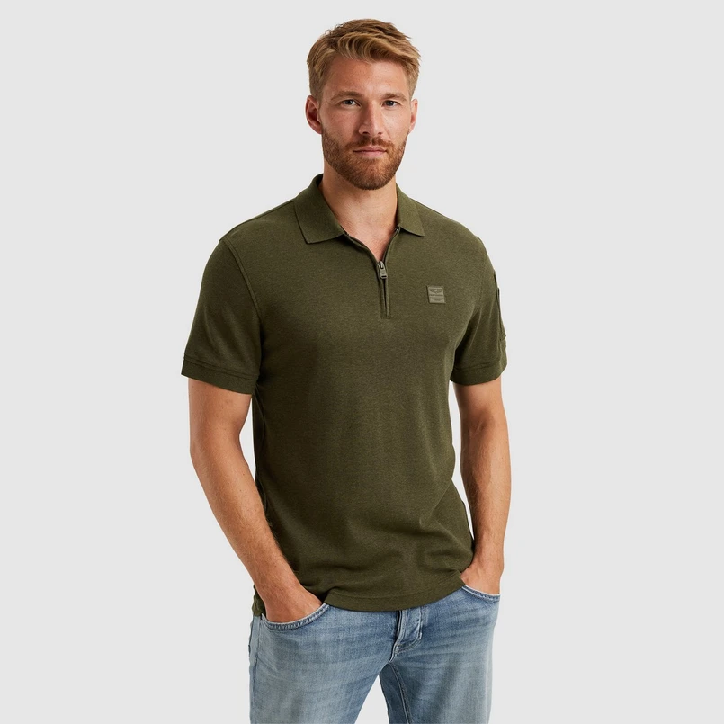 PME Legend Heren Polo Ppss2503857 Midden bruin