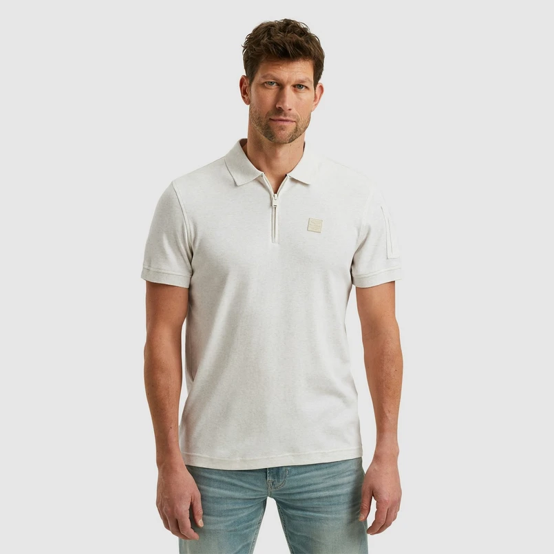 PME Legend Heren Polo Ppss2503857 OFF-WHITE