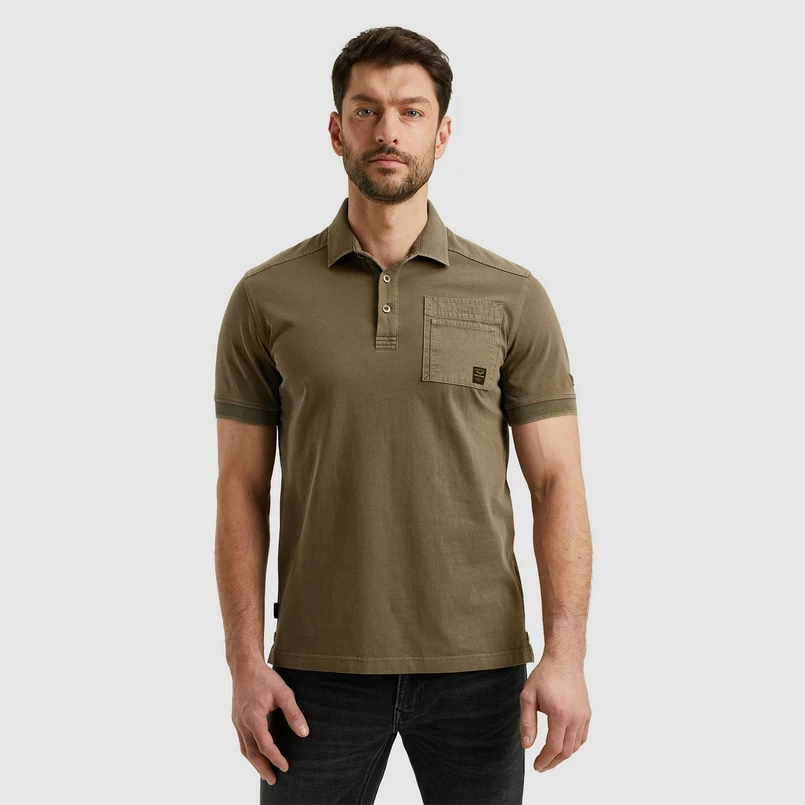 PME Legend Heren Polo Ppss2503861 Midden bruin
