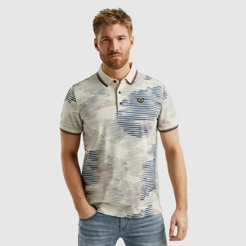 PME Legend Heren Polo Ppss2503893 OFF-WHITE