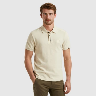 PME Legend Heren Polo Ppss2504865 OFF-WHITE