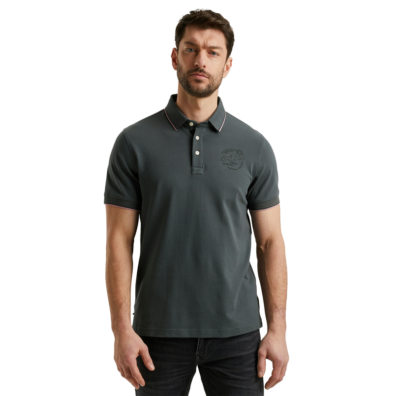 PME Legend Heren Polo Ppss2504867 Antraciet