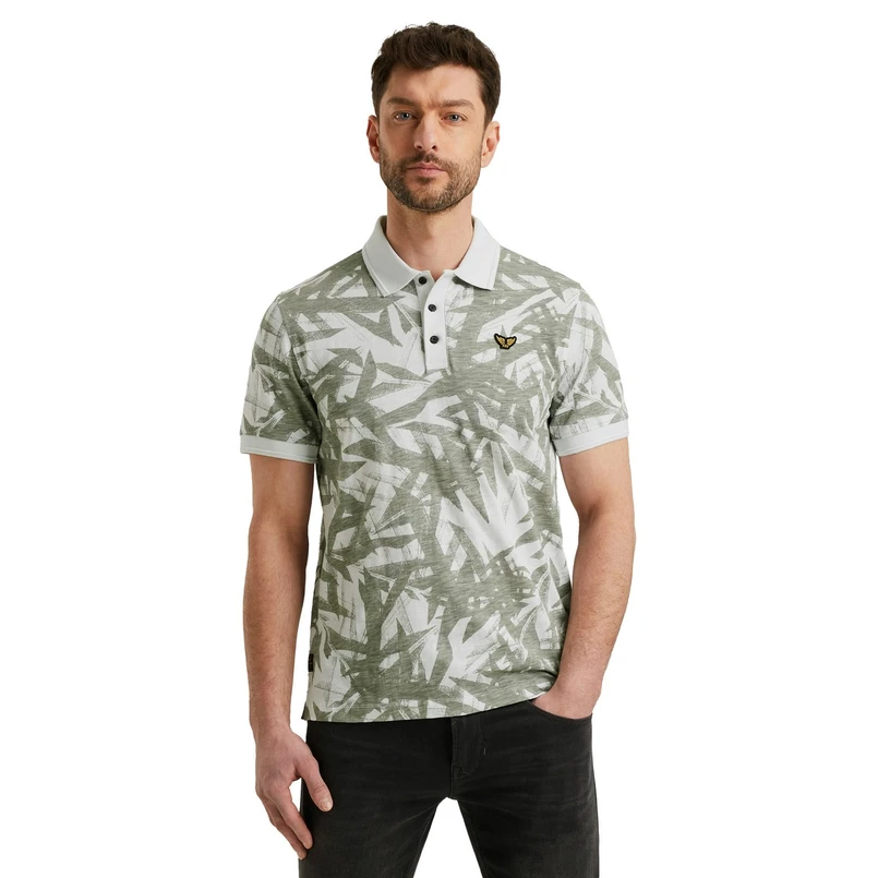 PME Legend Heren Polo Ppss2505871 WIT DESSIN