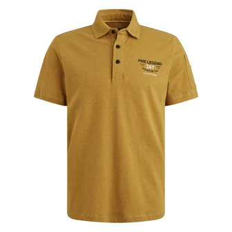 PME Legend Heren Polo Ppss2506889 Midden bruin