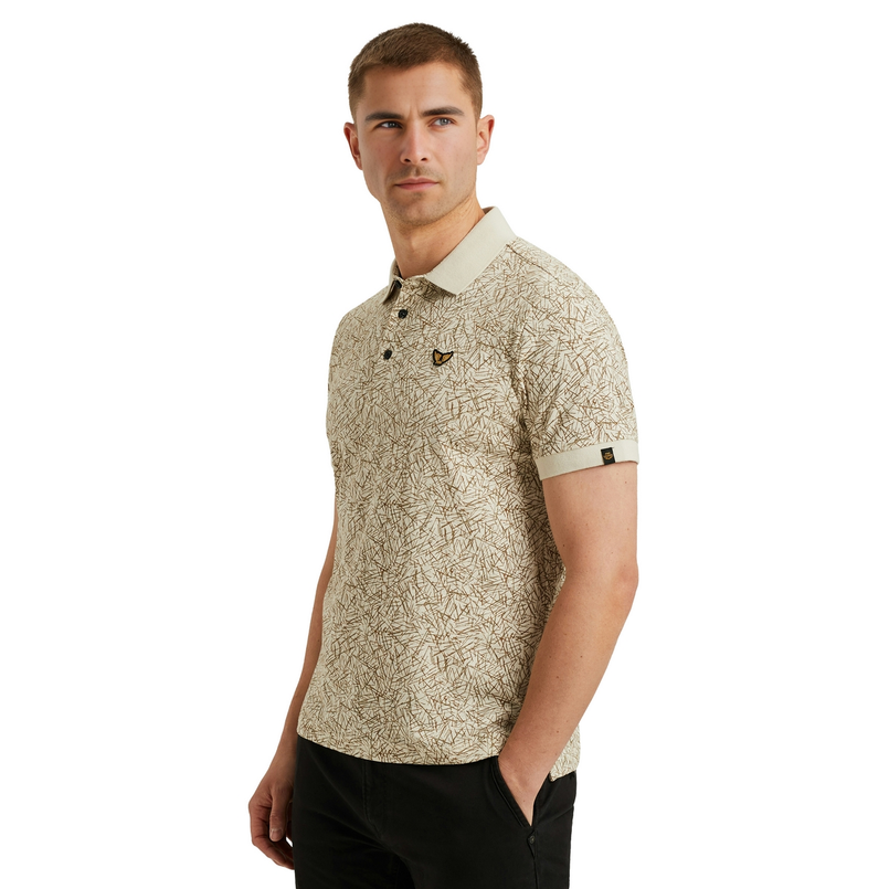 PME Legend Heren Polo Ppss2506893 Ecru