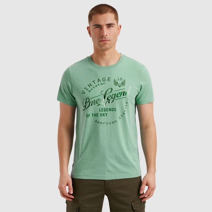 PME Legend Heren T-shirt Mptss2504596 Bleu