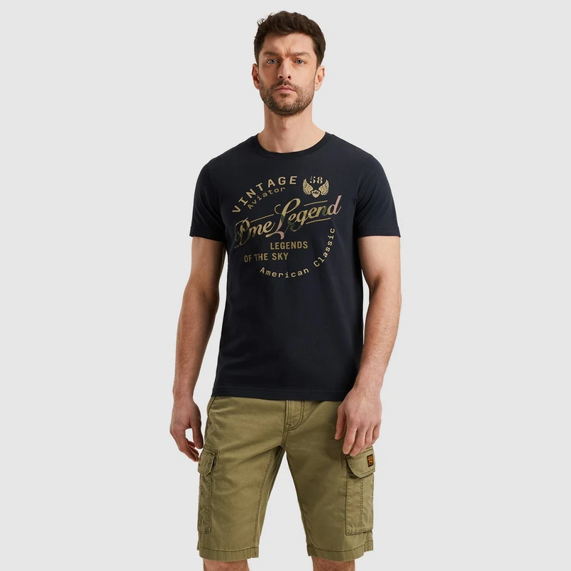 PME Legend Heren T-shirt Mptss2504596 Navy