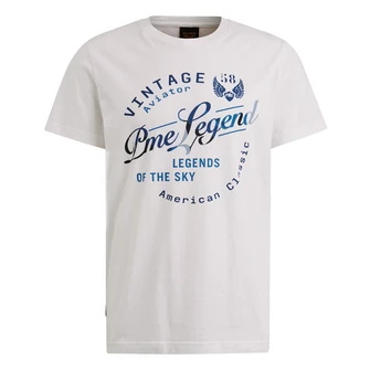 PME Legend Heren T-shirt Mptss2504596 WIT DESSIN