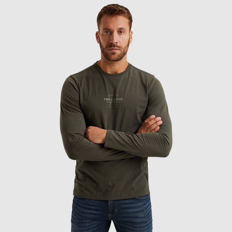 PME Legend Heren T-shirt Pts2502581 Olijf