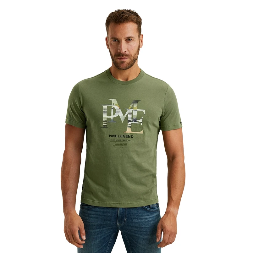 PME Legend Heren T-shirt Ptss2502551 Groen