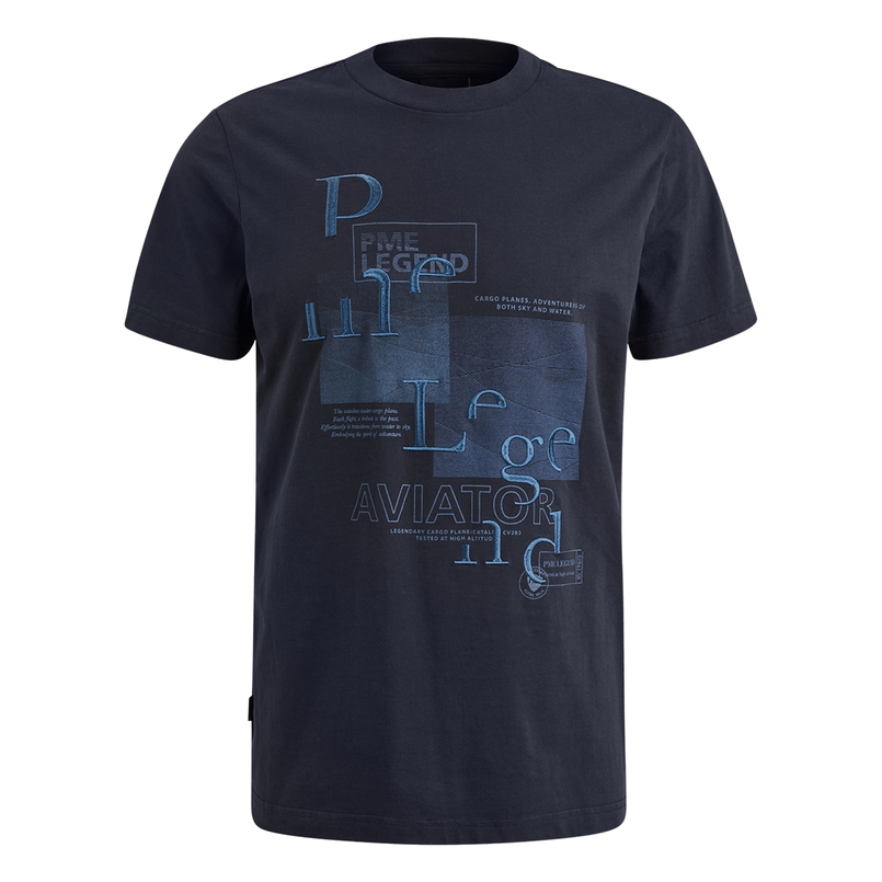 PME Legend Heren T-shirt Ptss2502554 Navy
