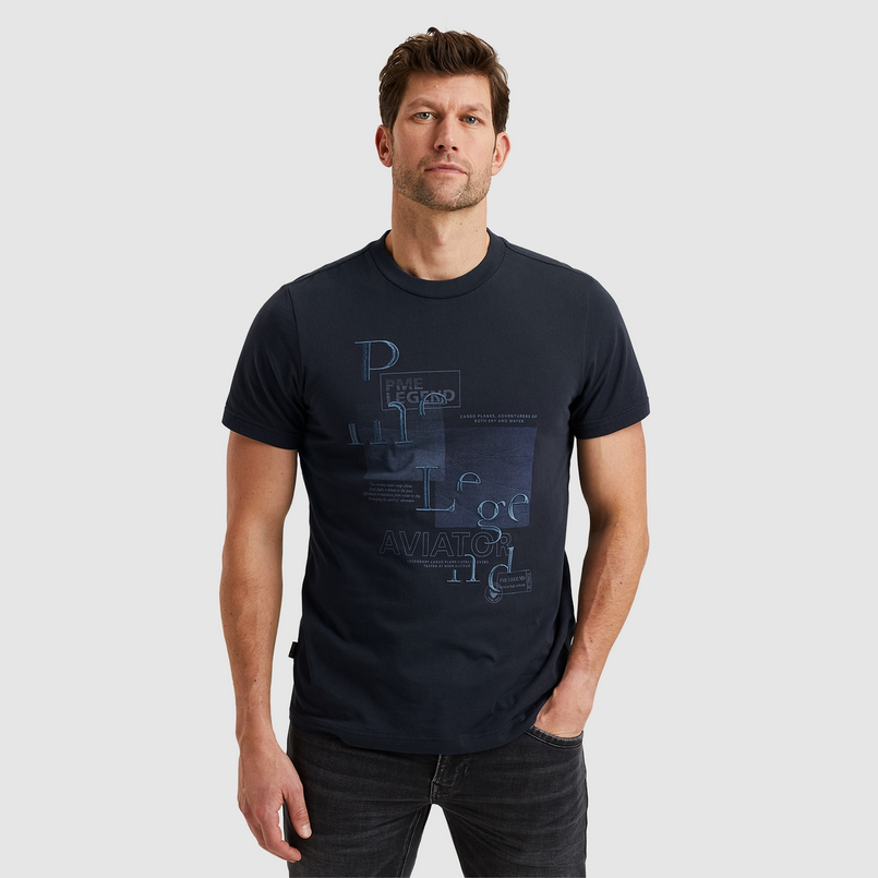 PME Legend Heren T-shirt Ptss2502554 Navy