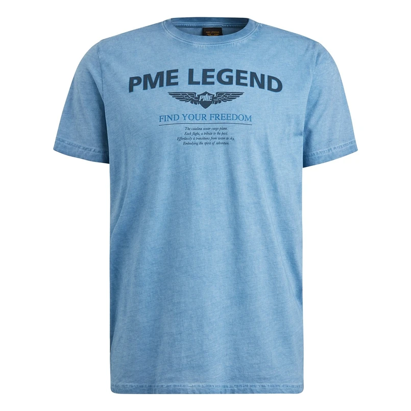 PME Legend Heren T-shirt Ptss2502555 Bleu