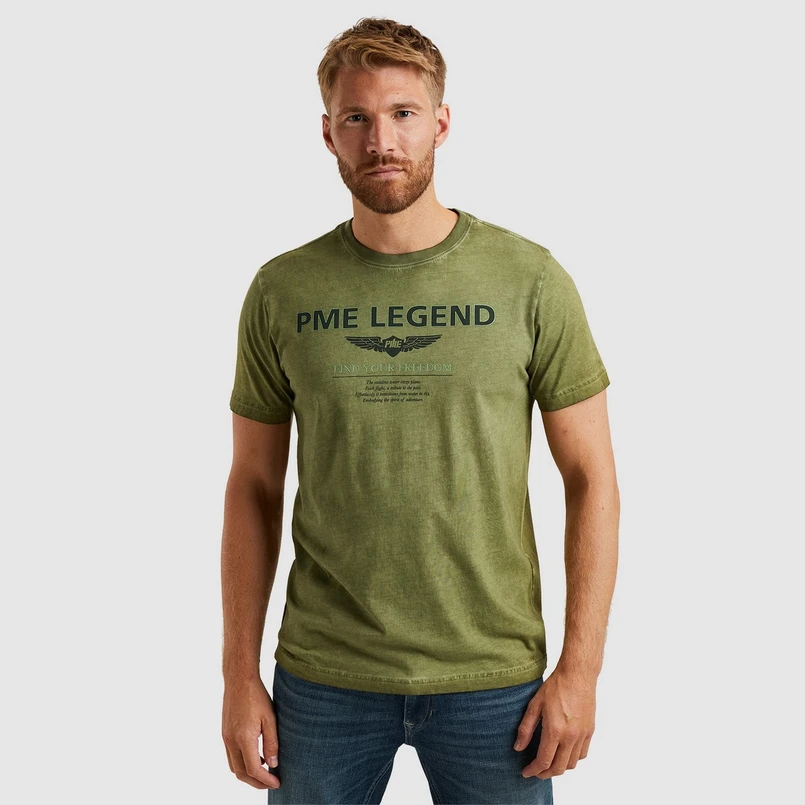 PME Legend Heren T-shirt Ptss2502555 Groen