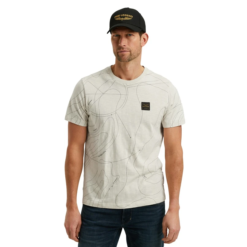 PME Legend Heren T-shirt Ptss2502561 OFF-WHITE