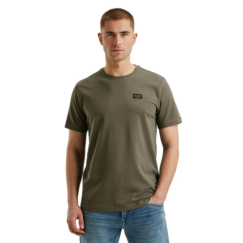 PME Legend Heren T-shirt Ptss2502599 Midden bruin