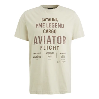 PME Legend Heren T-shirt Ptss2503564 OFF-WHITE