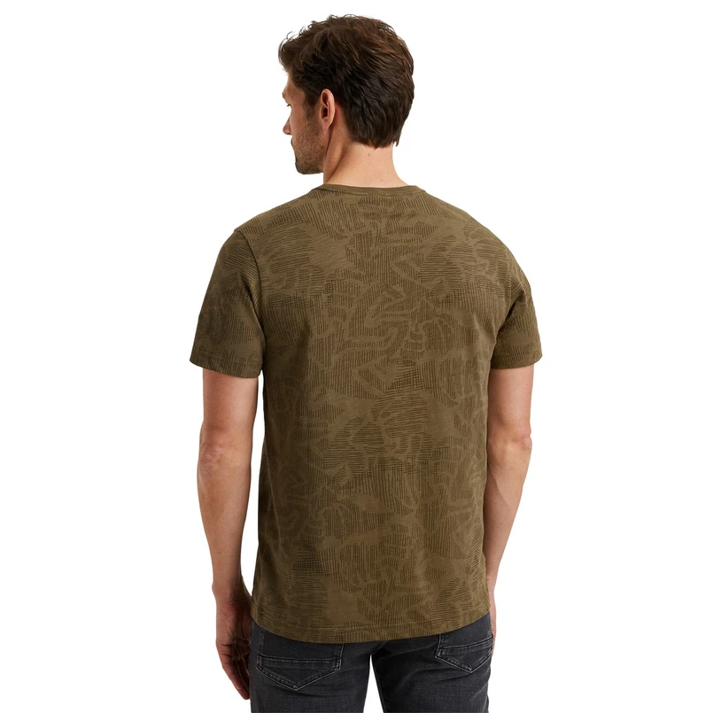 PME Legend Heren T-shirt Ptss2503567 Midden bruin