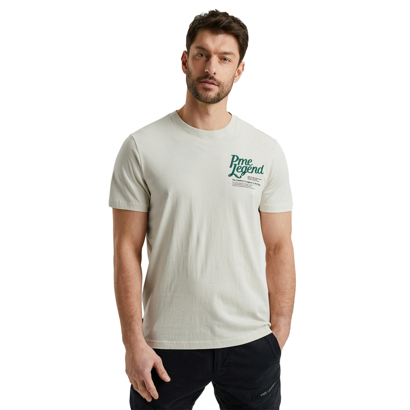 PME Legend Heren T-shirt Ptss2503569 OFF-WHITE