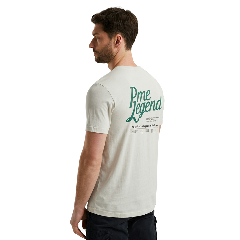 PME Legend Heren T-shirt Ptss2503569 OFF-WHITE