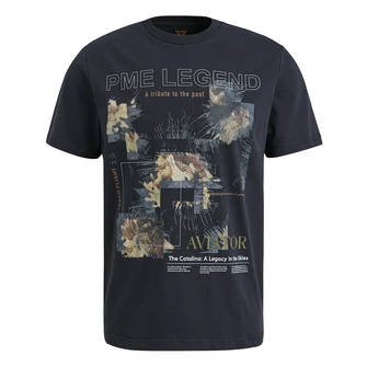 PME Legend Heren T-shirt Ptss2503570 Navy