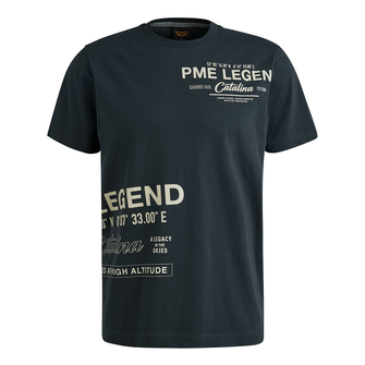 PME Legend Heren T-shirt Ptss2503594 Navy