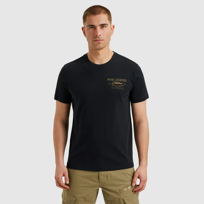 PME Legend Heren T-shirt Ptss2504589 Navy