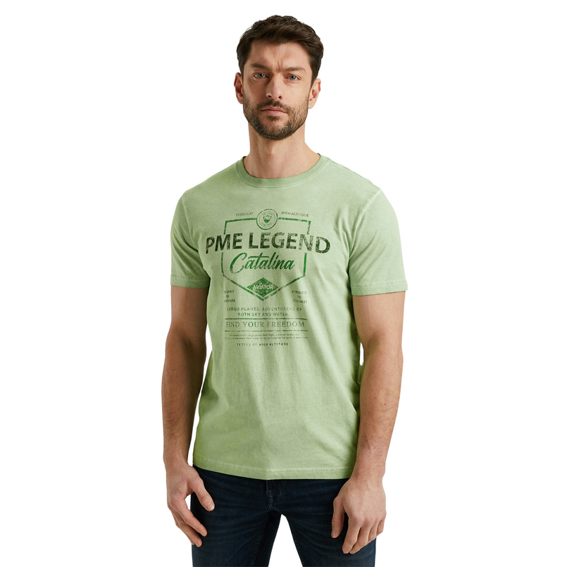PME Legend Heren T-shirt Ptss2504593 Groen