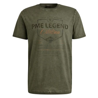 PME Legend Heren T-shirt Ptss2504593 Olijf