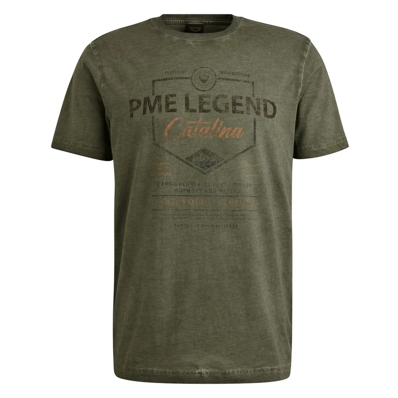 PME Legend Heren T-shirt Ptss2504593 Olijf