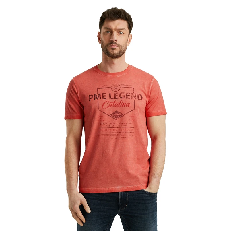 PME Legend Heren T-shirt Ptss2504593 Rood
