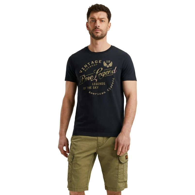 PME Legend Heren T-shirt Ptss2504596 Navy
